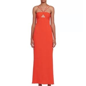 STAUD NWT Coral Gianna Dress